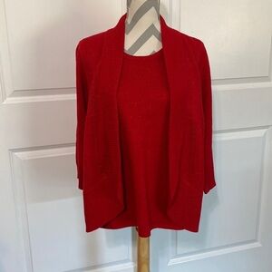Laura Scott Medium Sparkly Red Top